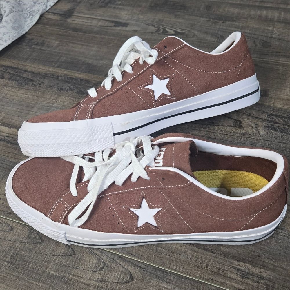 Converse Brown and White Sneakers